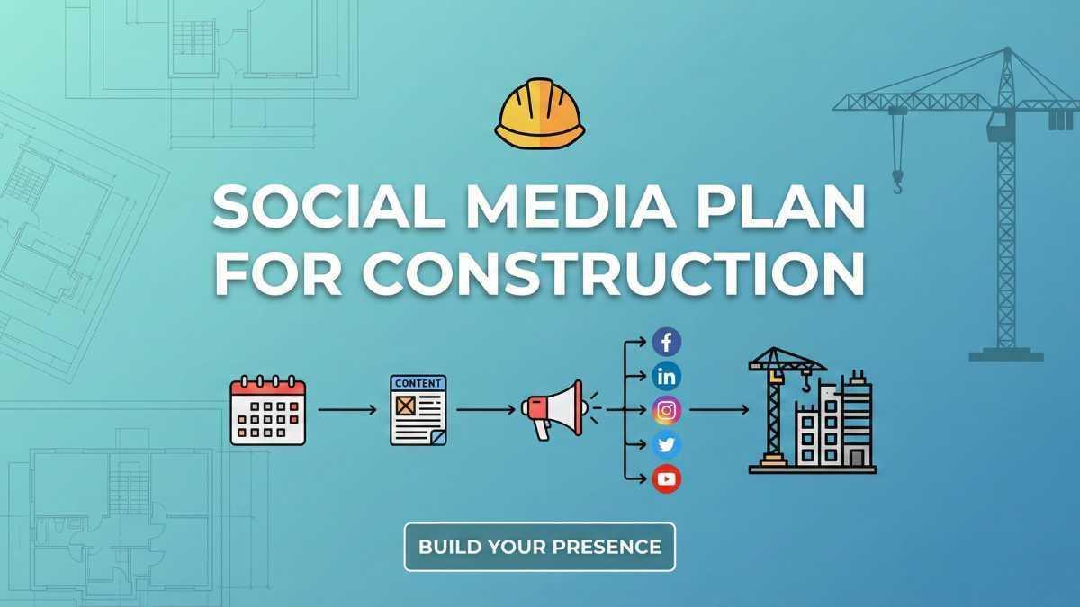 How to create a social media plan for a construction business in the United States