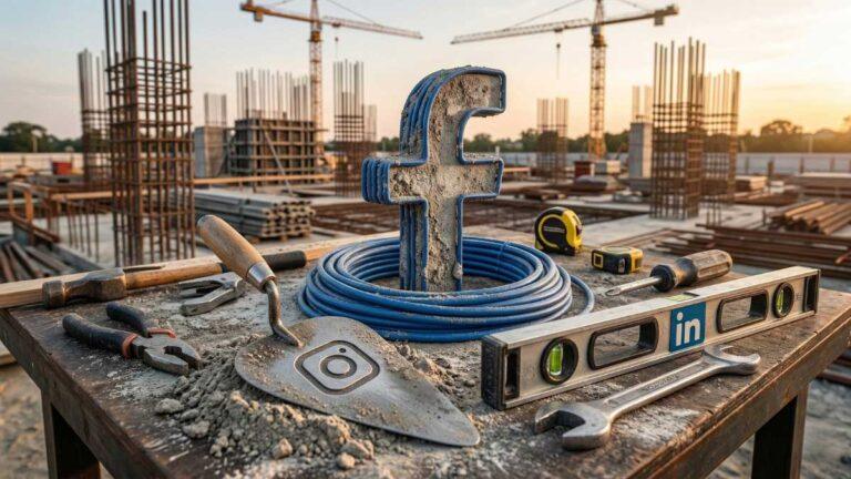 Social media marketing for construction companies