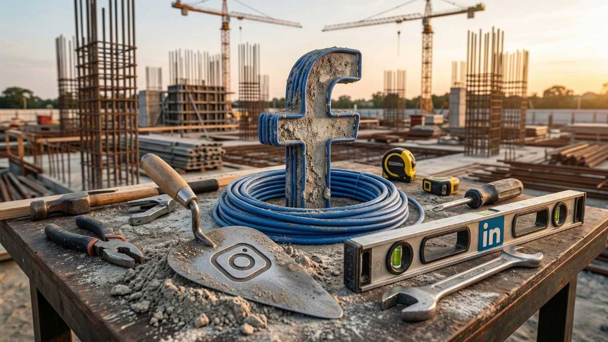 Social media marketing for construction companies