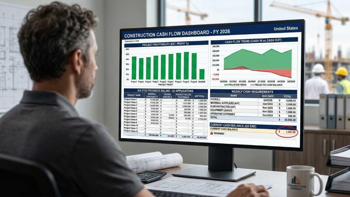 Construction cash flow in the United States