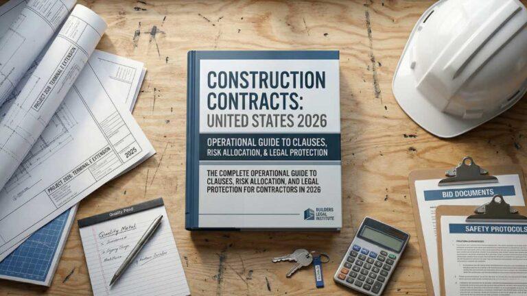 Construction contracts in the United States: the complete operational guide to clauses, risk allocation, and legal protection for contractors in 2026